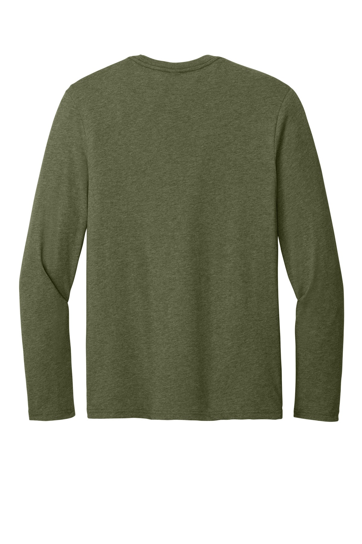 District Perfect Weight CVC Long Sleeve Tee - Military Green Heather