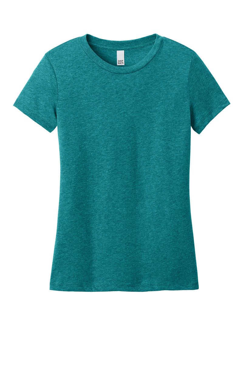 District Women's Perfect Weight CVC Tee - Heathered Teal