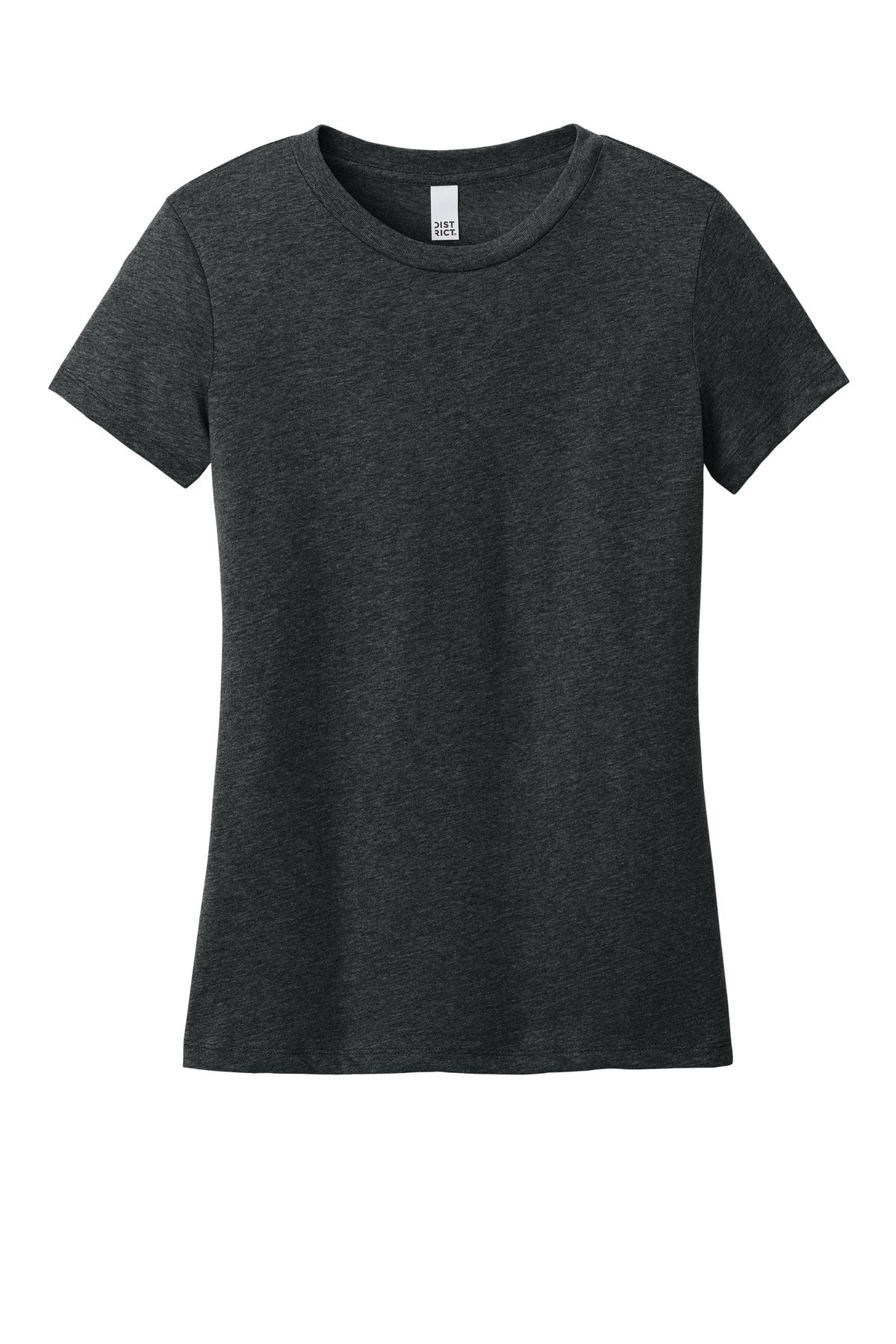 District Women's Perfect Weight CVC Tee - Jet Black Heather