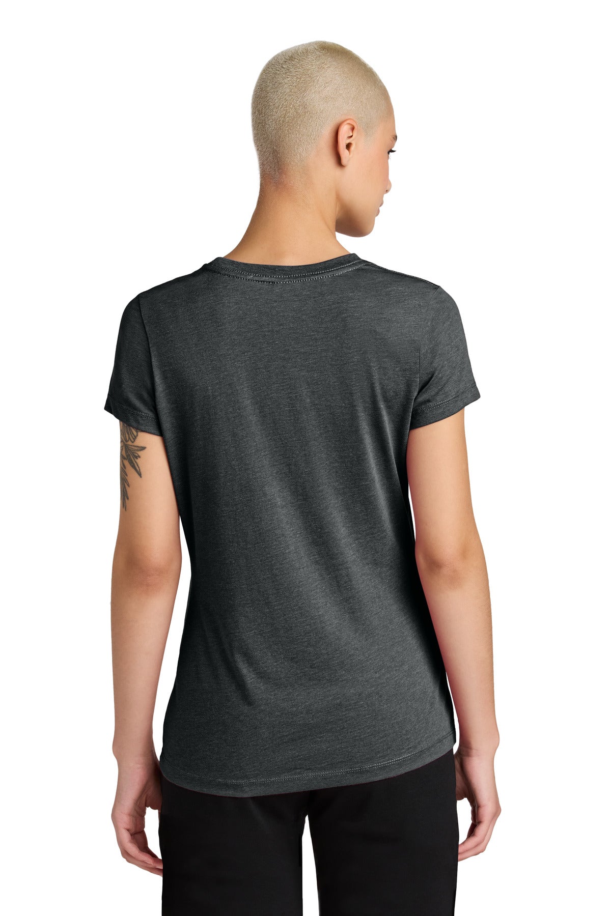 District Women's Perfect Weight CVC Tee - Jet Black Heather