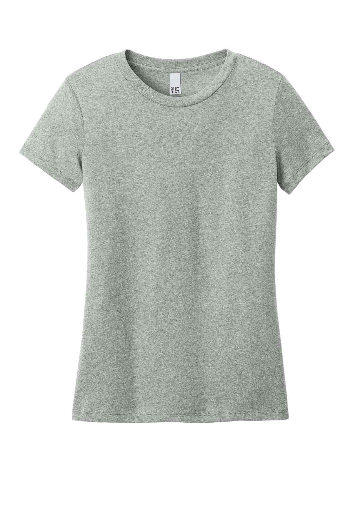 District Women's Perfect Weight CVC Tee - Light Heather Grey