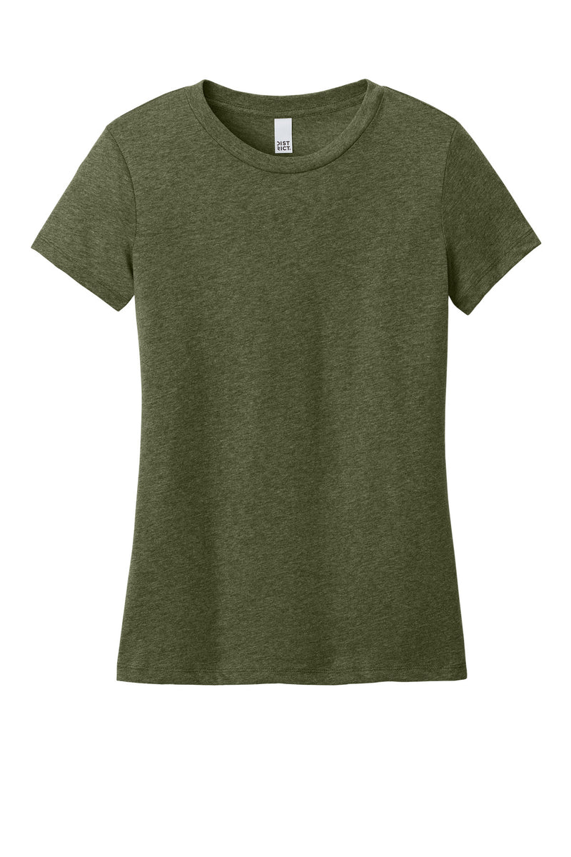 District Women's Perfect Weight CVC Tee - Military Green Heather
