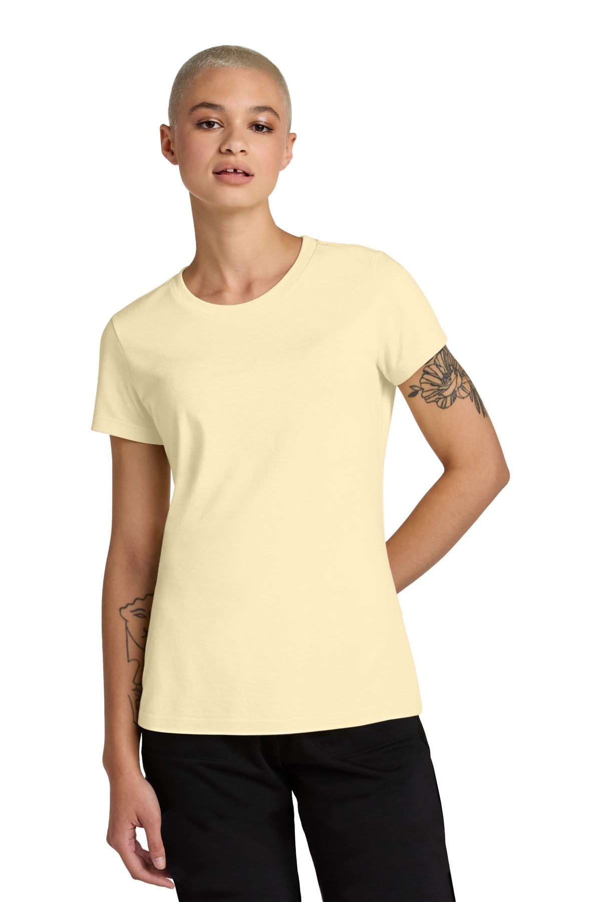 District Women's Perfect Weight CVC Tee - Soft Yellow