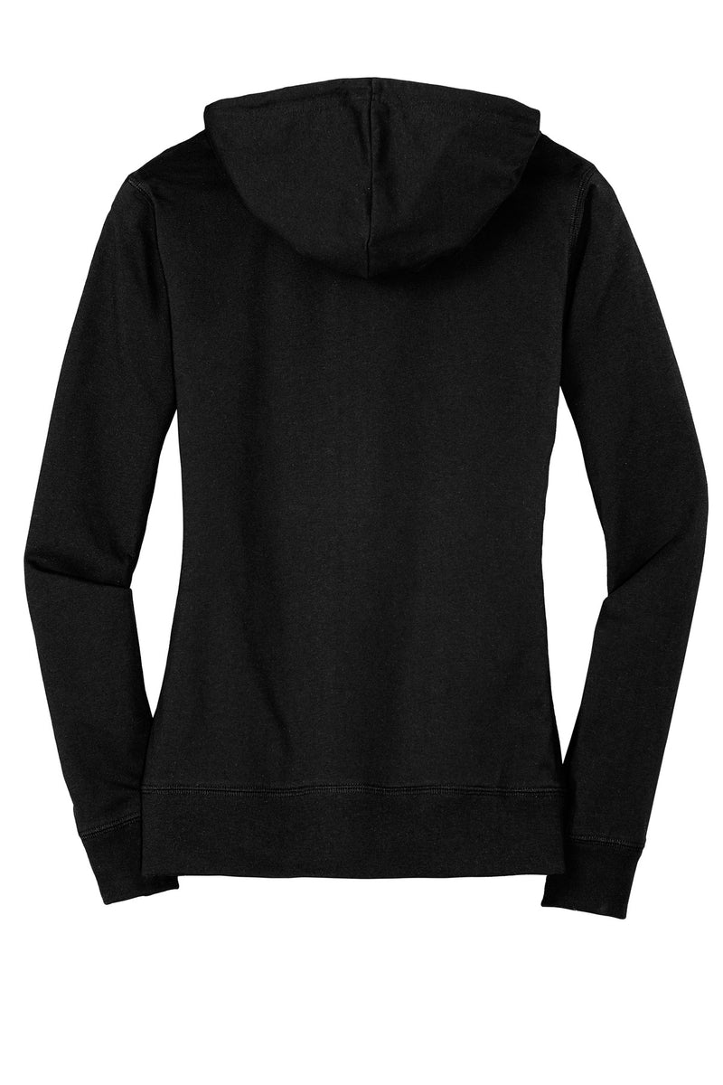 District Women's Fitted Jersey Full-Zip Hoodie - Black