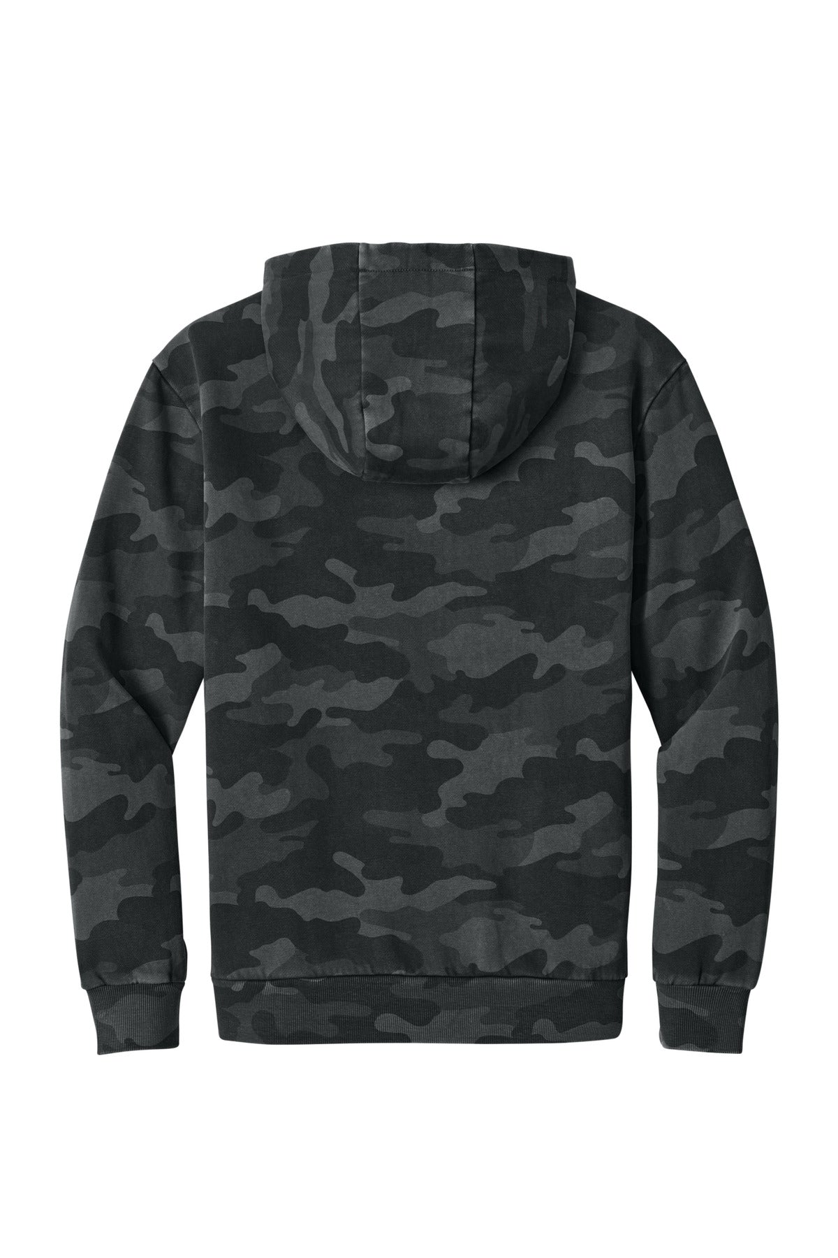 District Wash Camo Fleece Hoodie - Black