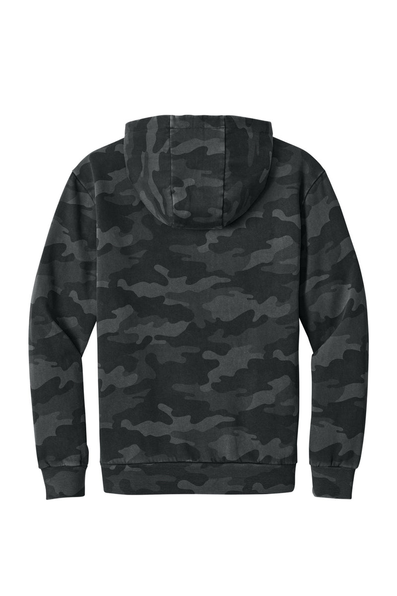 District Wash Camo Fleece Hoodie - Black