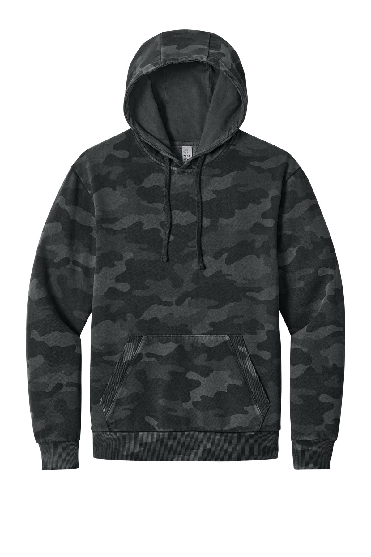 District Wash Camo Fleece Hoodie - Black