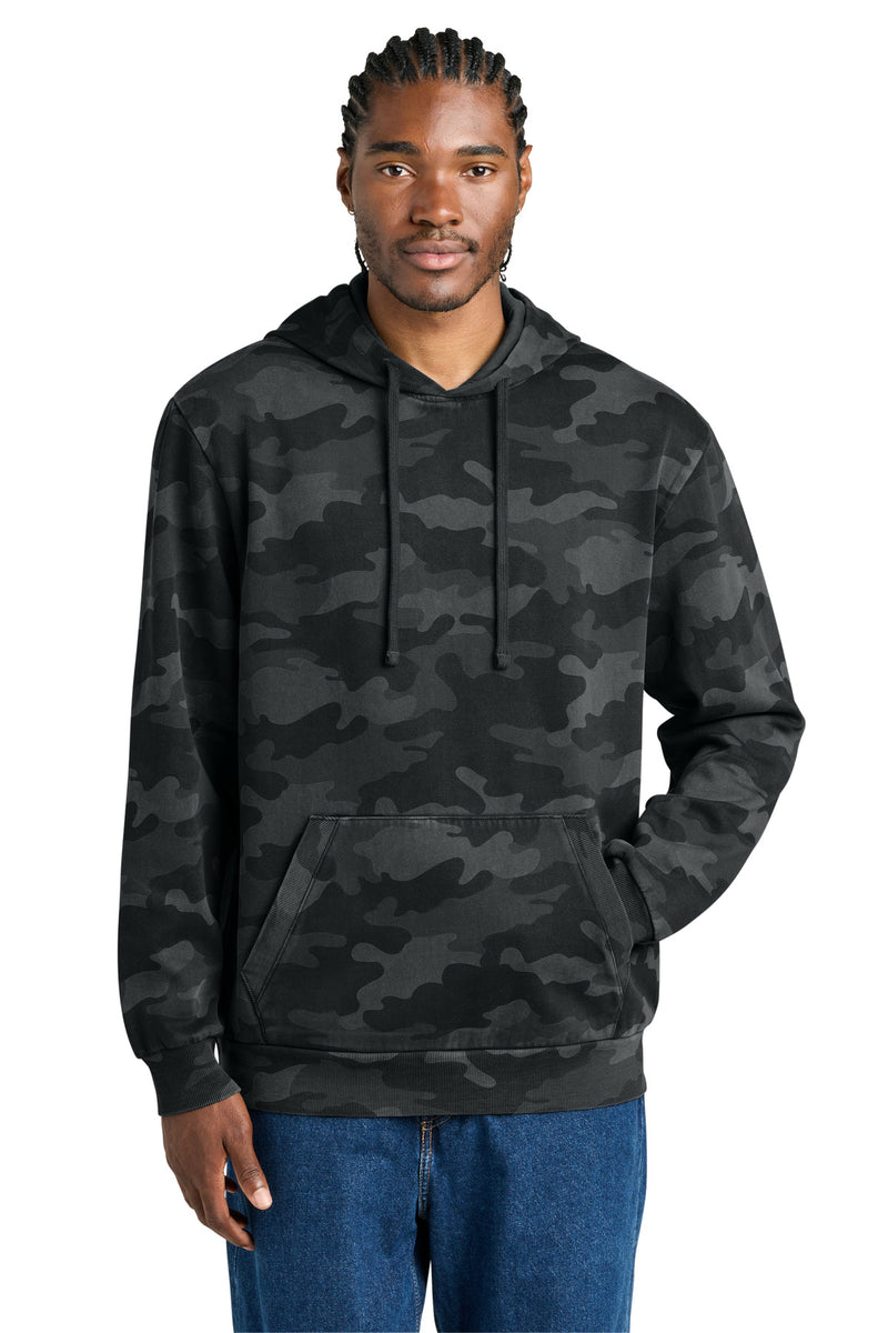District Wash Camo Fleece Hoodie - Black
