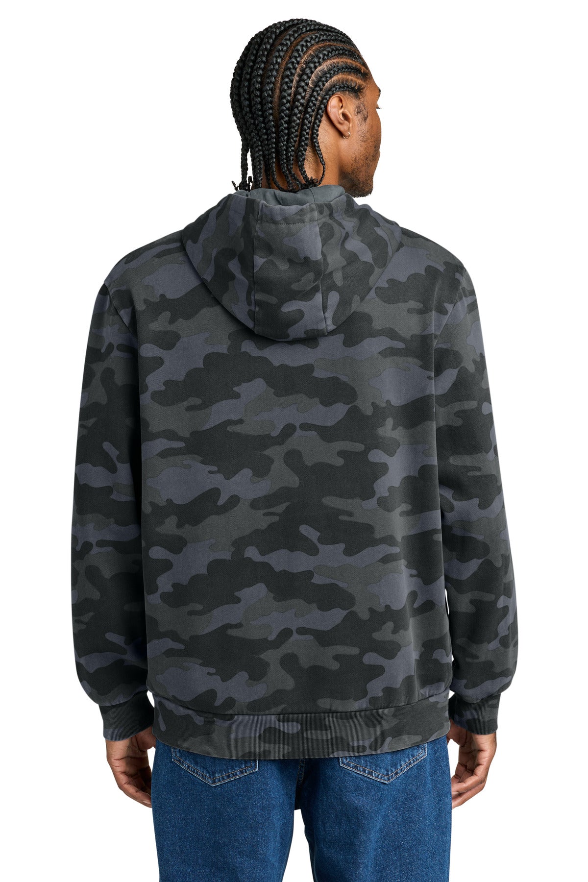 District Wash Camo Fleece Hoodie - Graphite