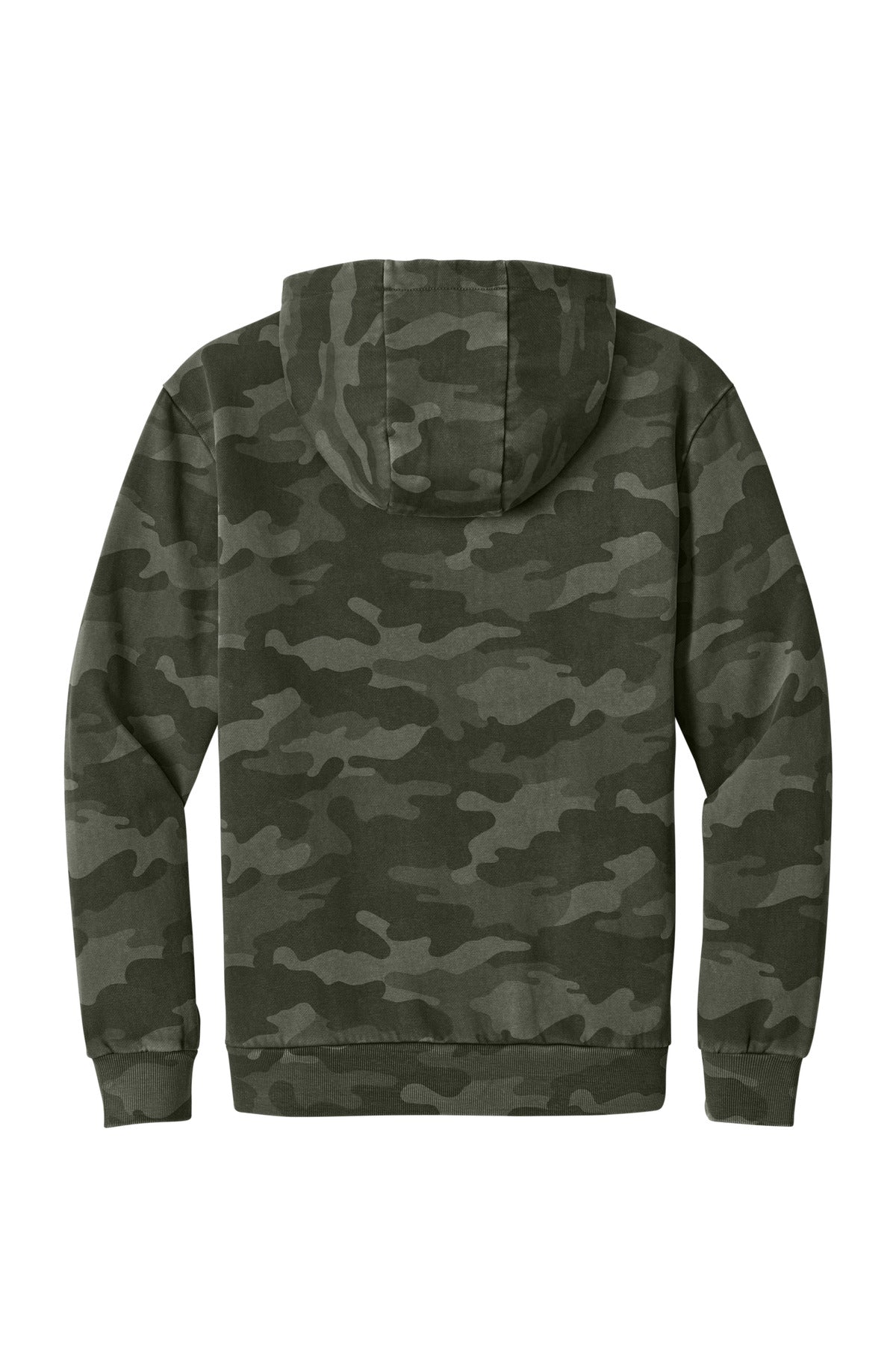 District Wash Camo Fleece Hoodie - Olive Drab Green