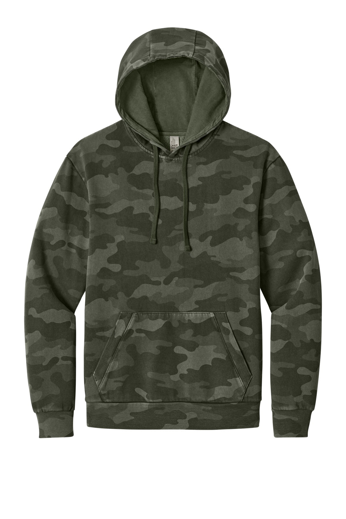 District Wash Camo Fleece Hoodie - Olive Drab Green