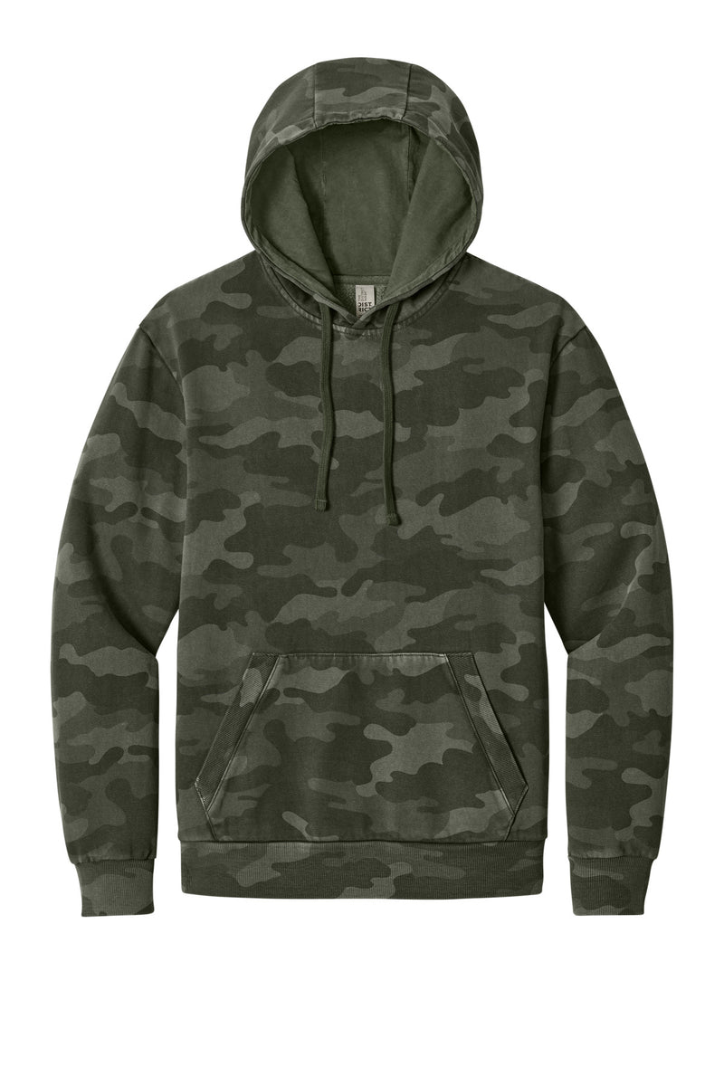 District Wash Camo Fleece Hoodie - Olive Drab Green