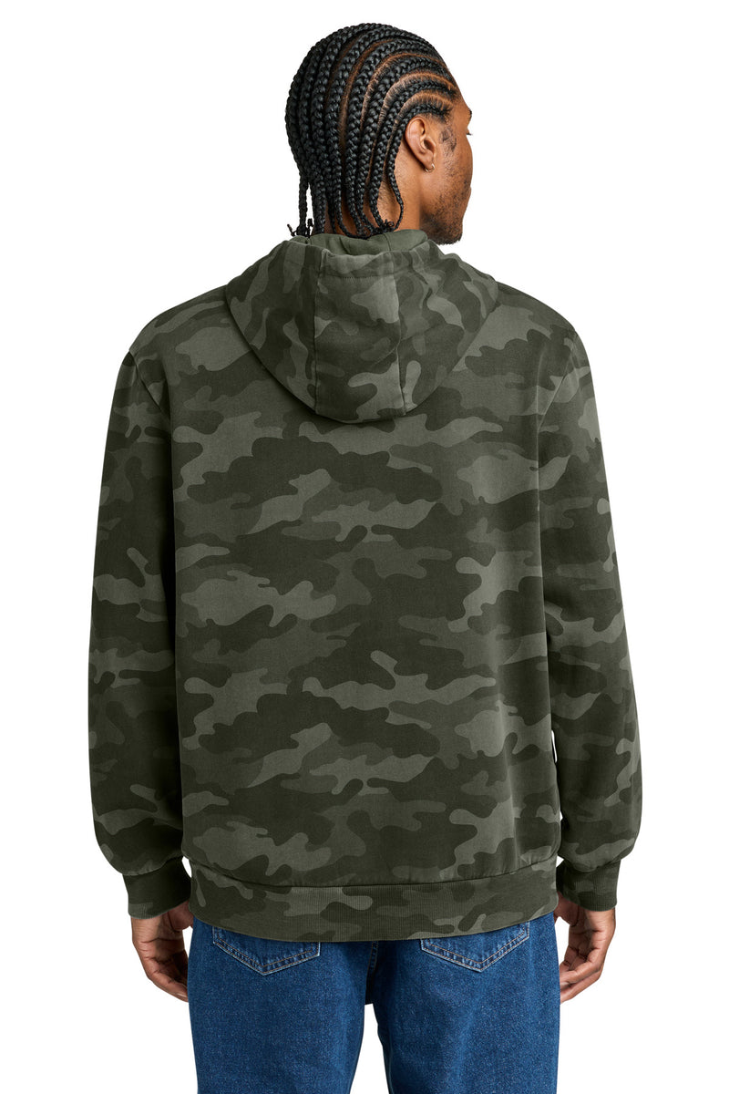 District Wash Camo Fleece Hoodie - Olive Drab Green