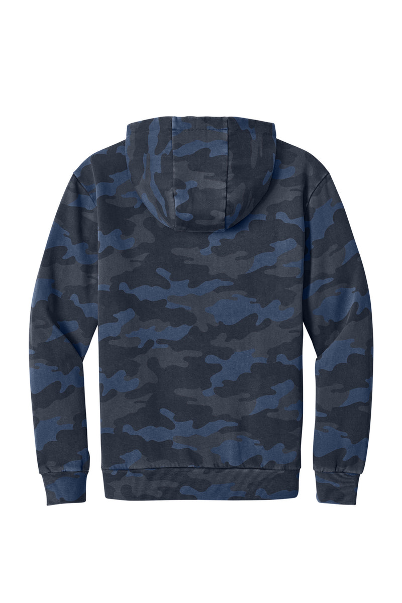 District Wash Camo Fleece Hoodie - True Navy