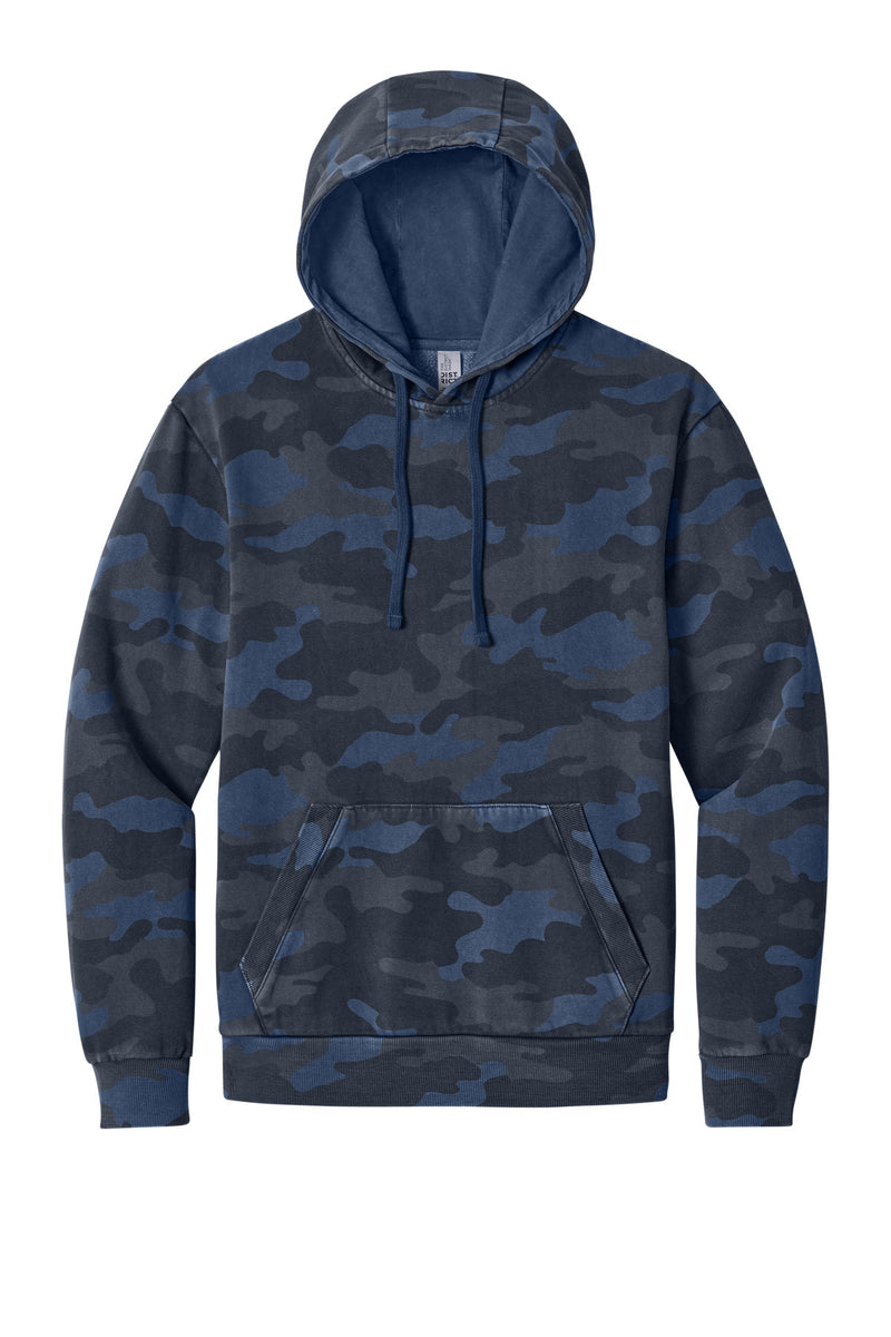 District Wash Camo Fleece Hoodie - True Navy