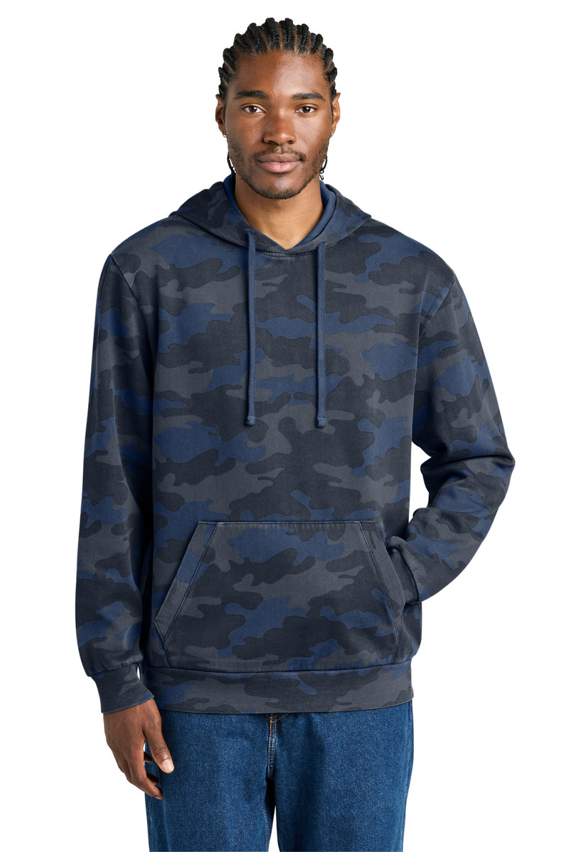 District Wash Camo Fleece Hoodie - True Navy