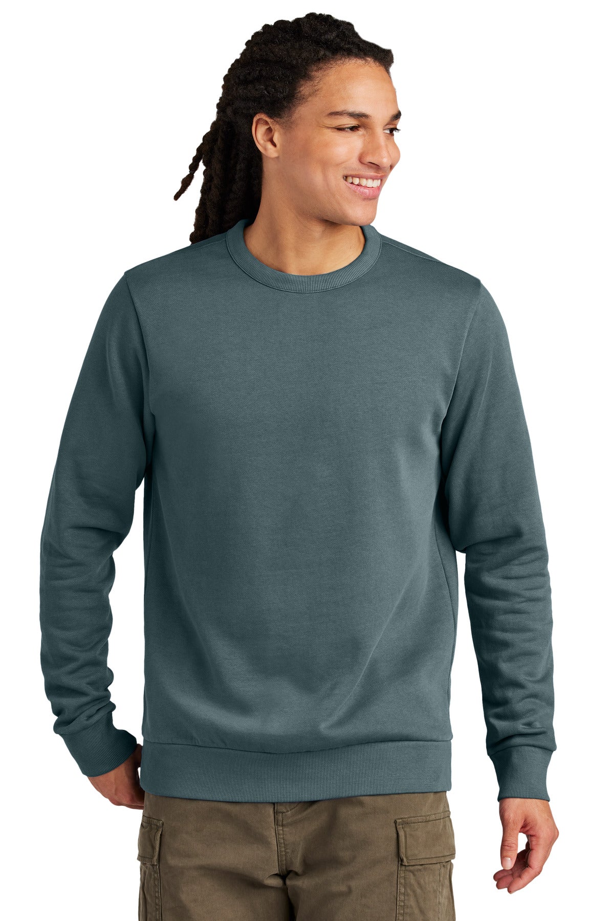 District Wash Fleece Crew - Deep Steel Blue