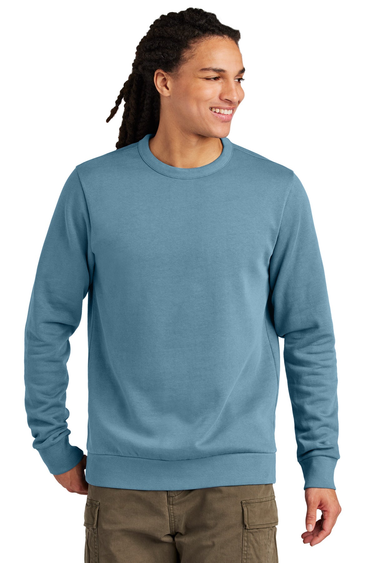 District Wash Fleece Crew - Dusk Blue