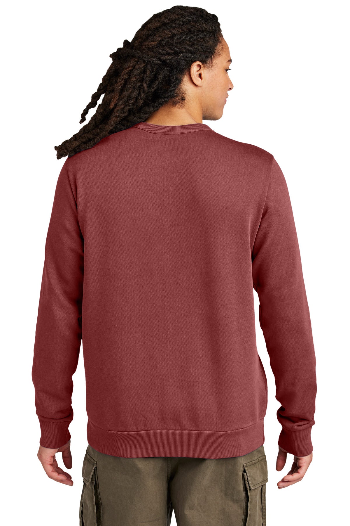 District Wash Fleece Crew - Garnet