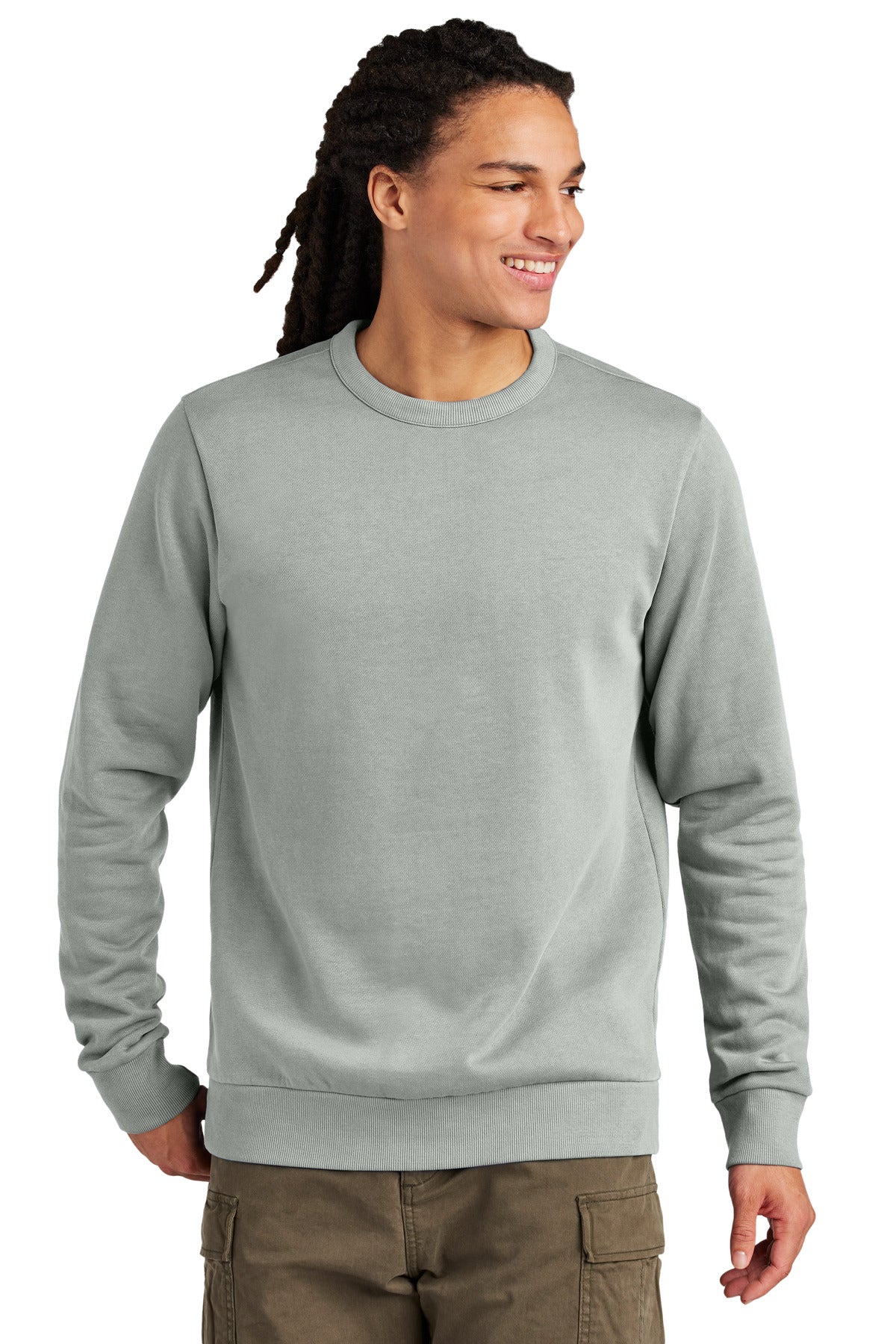 District Wash Fleece Crew - Gusty Grey