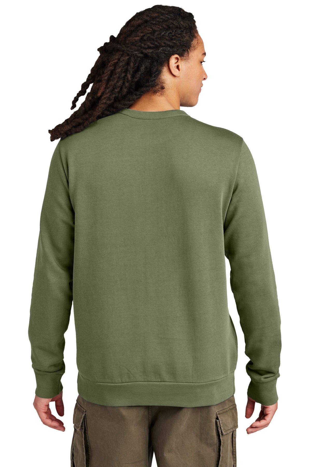 District Wash Fleece Crew - Olive Drab Green