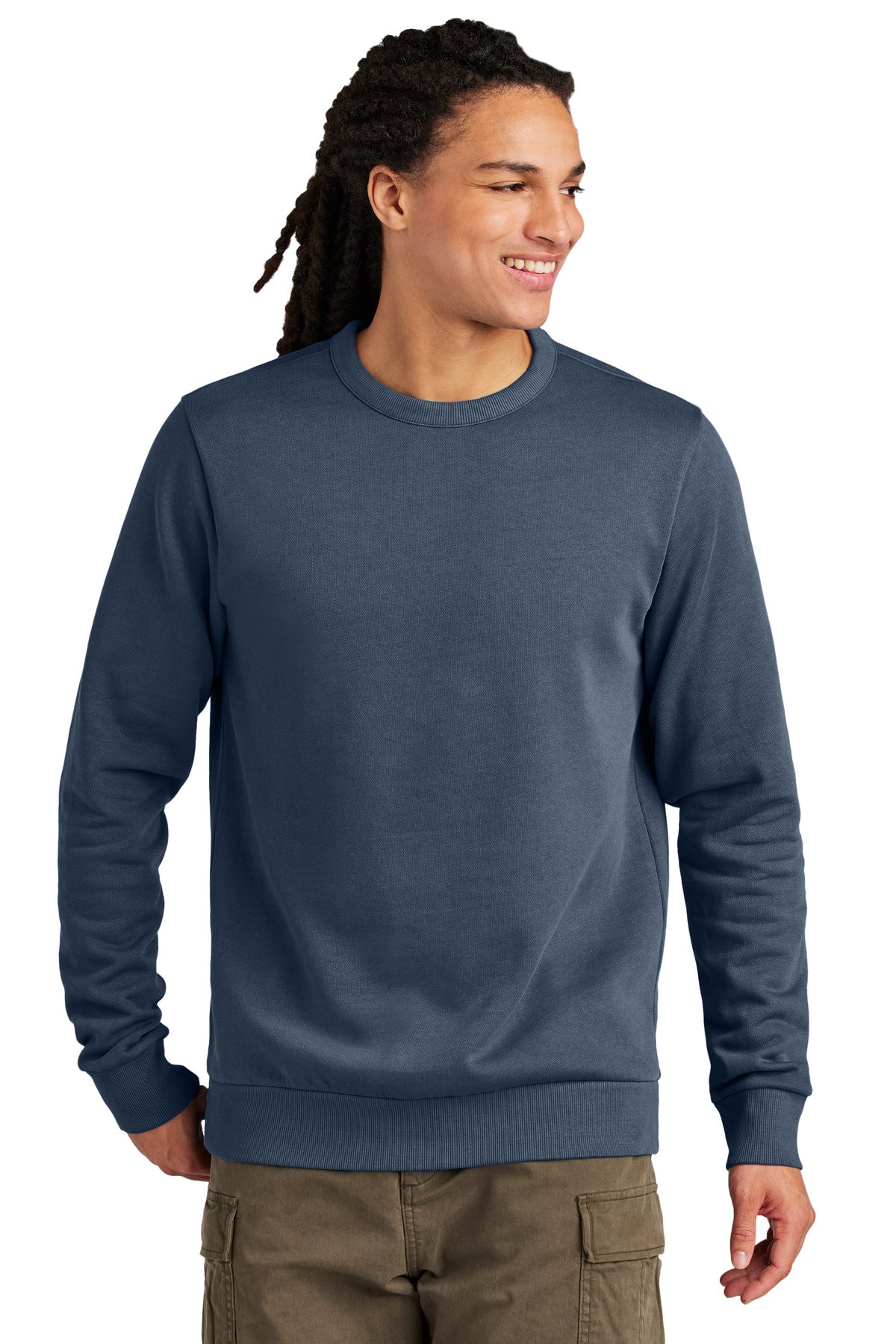 District Wash Fleece Crew - True Navy