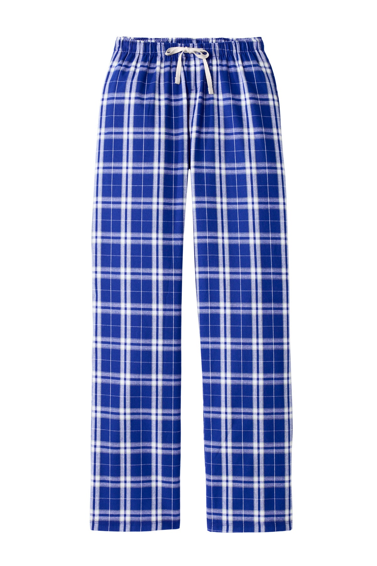 District Women's Flannel Plaid Pant - Deep Royal
