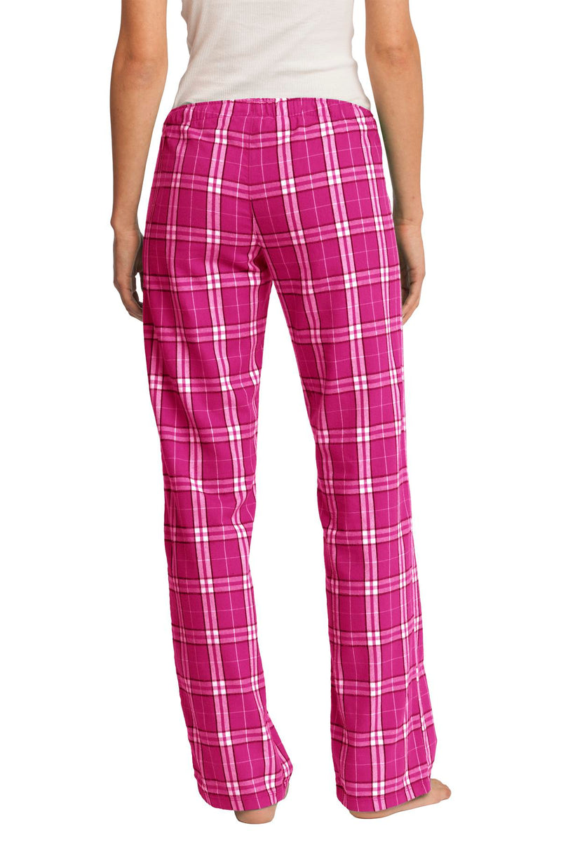 District Women's Flannel Plaid Pant - Dark Fuchsia