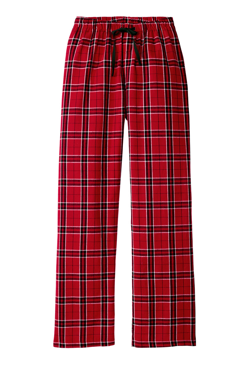 District Women's Flannel Plaid Pant - New Red