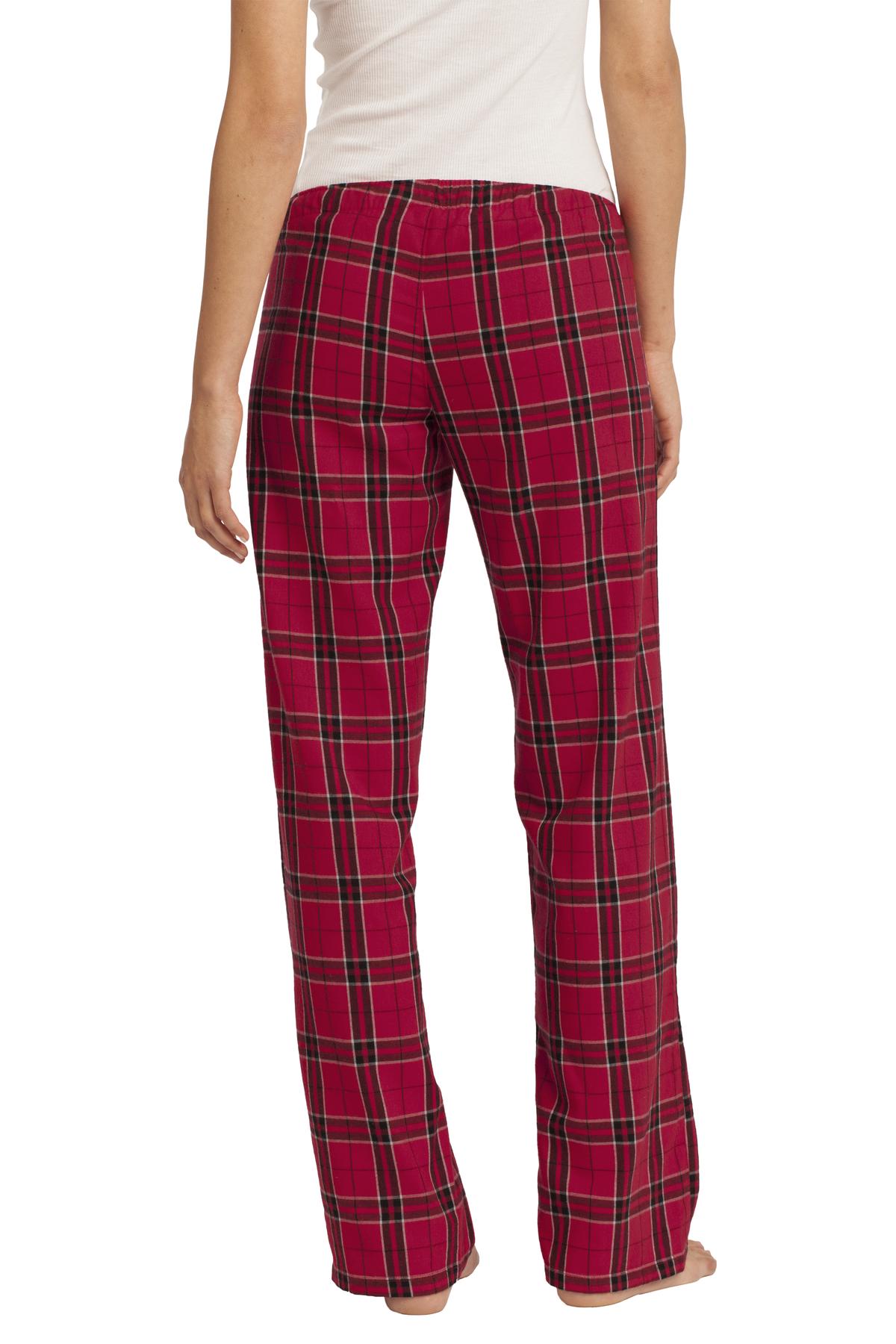 District Women's Flannel Plaid Pant - New Red