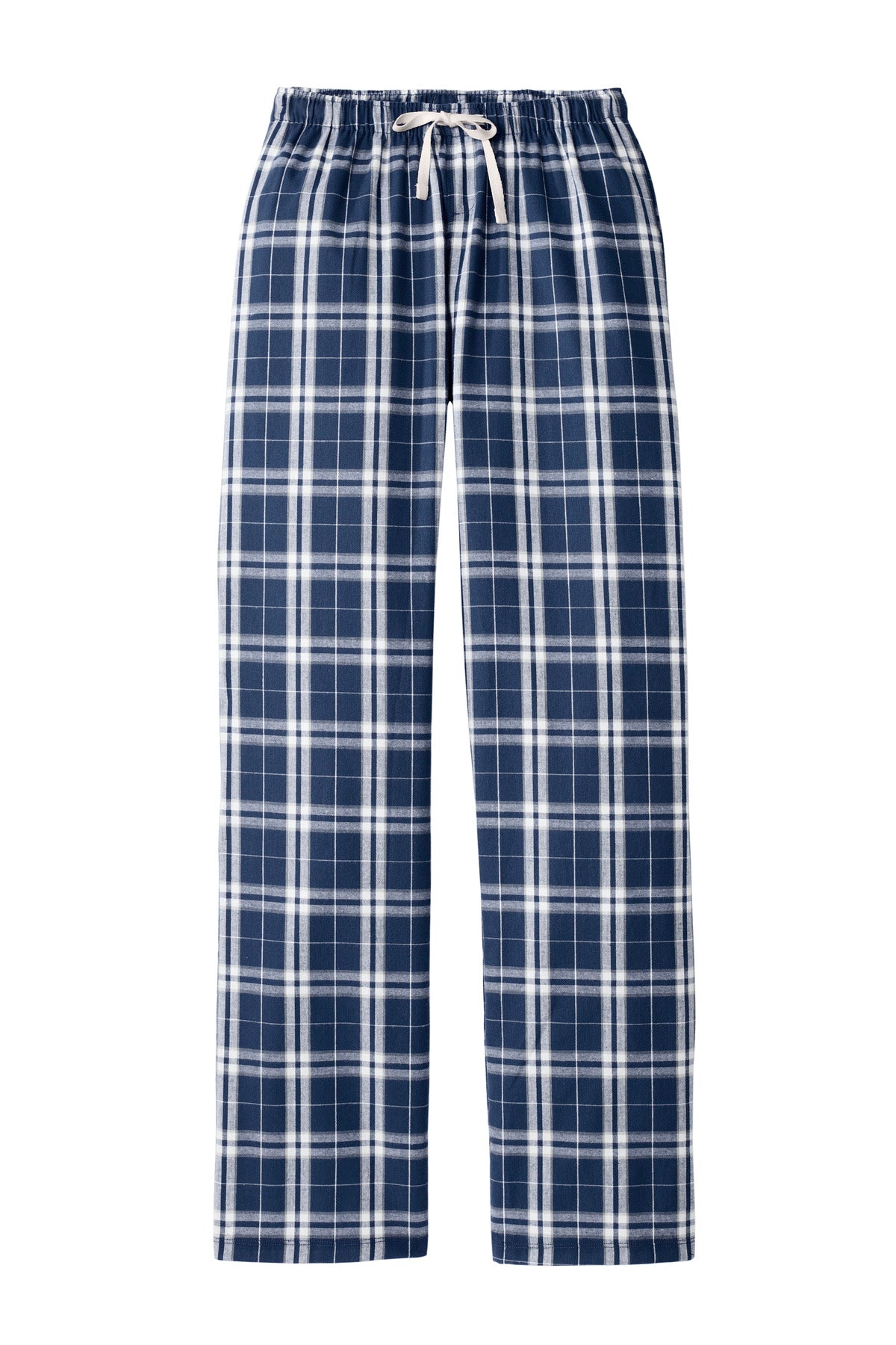 District Women's Flannel Plaid Pant - True Navy