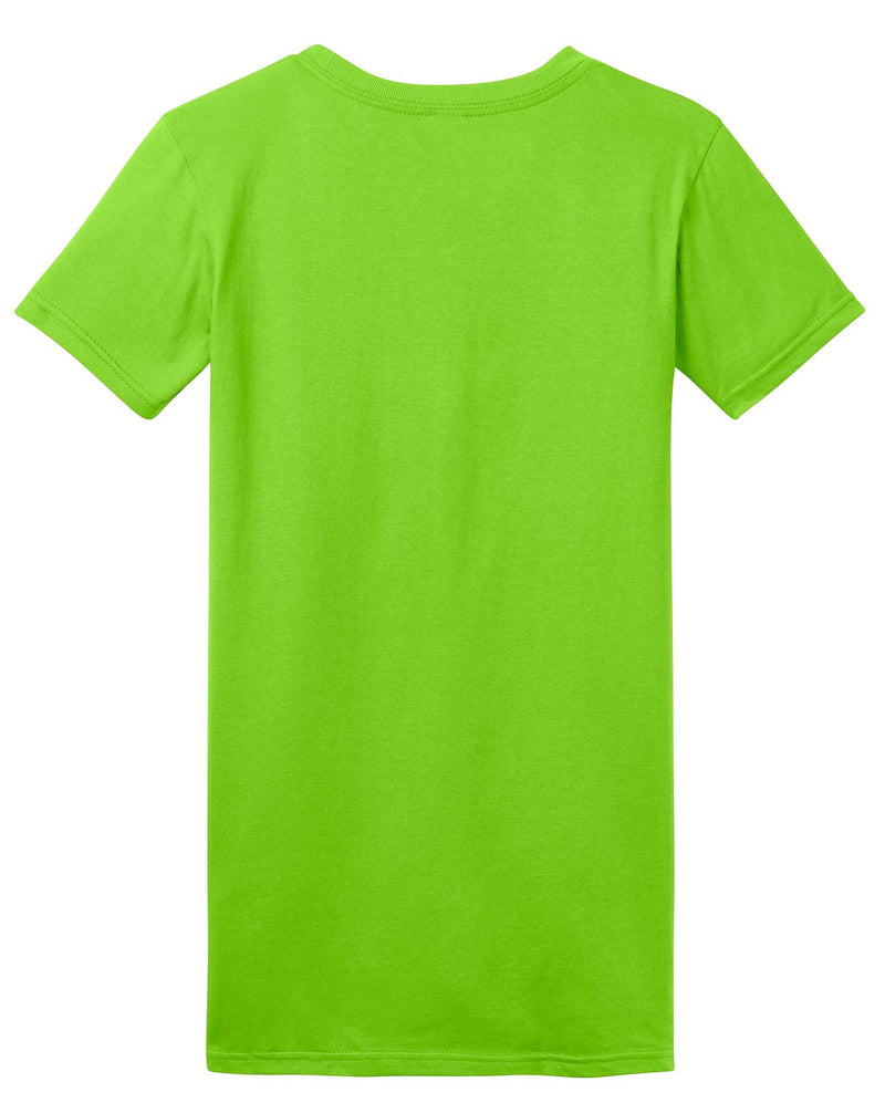 District Women's Fitted The Concert Tee - Neon Green