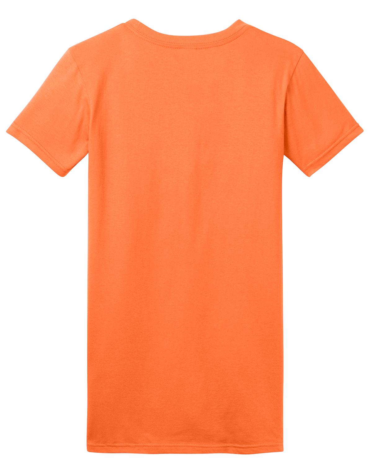 District Women's Fitted The Concert Tee - Neon Orange