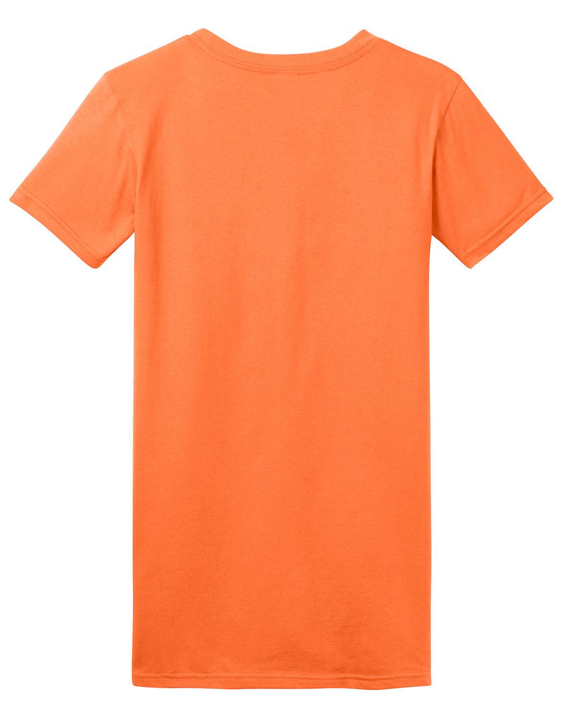 District Women's Fitted The Concert Tee - Neon Orange