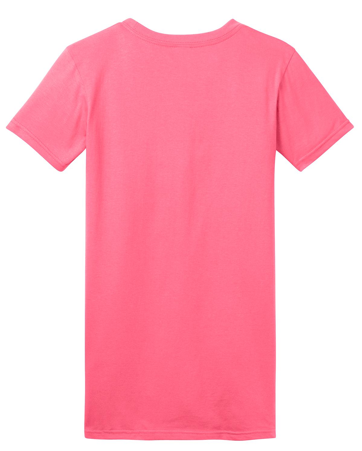 District Women's Fitted The Concert Tee - Neon Pink