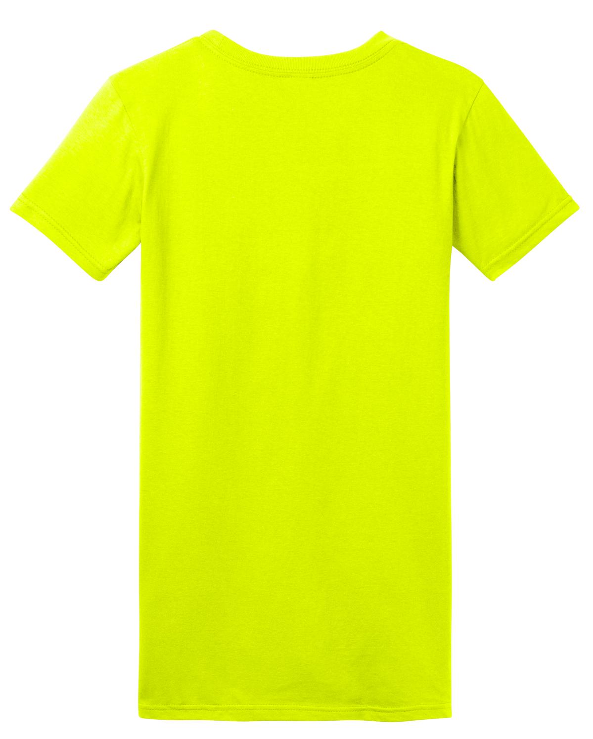 District Women's Fitted The Concert Tee - Neon Yellow
