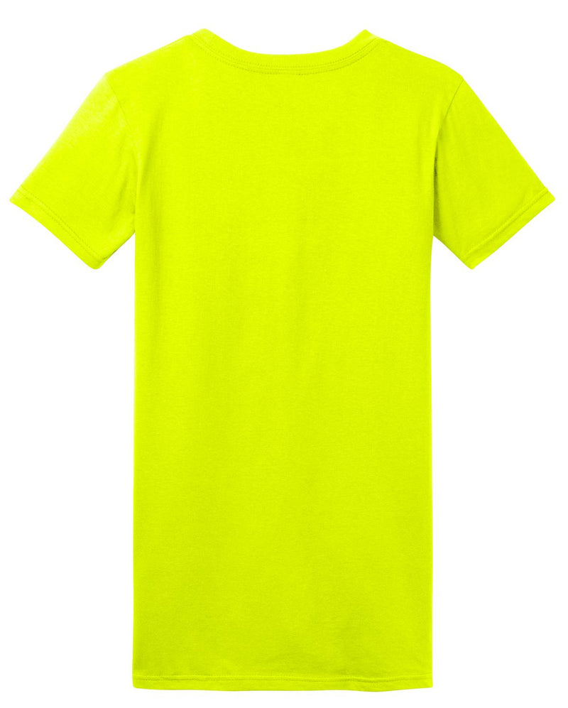 District Women's Fitted The Concert Tee - Neon Yellow