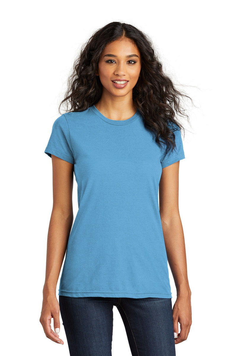 District Women's Fitted The Concert Tee - Aquatic Blue