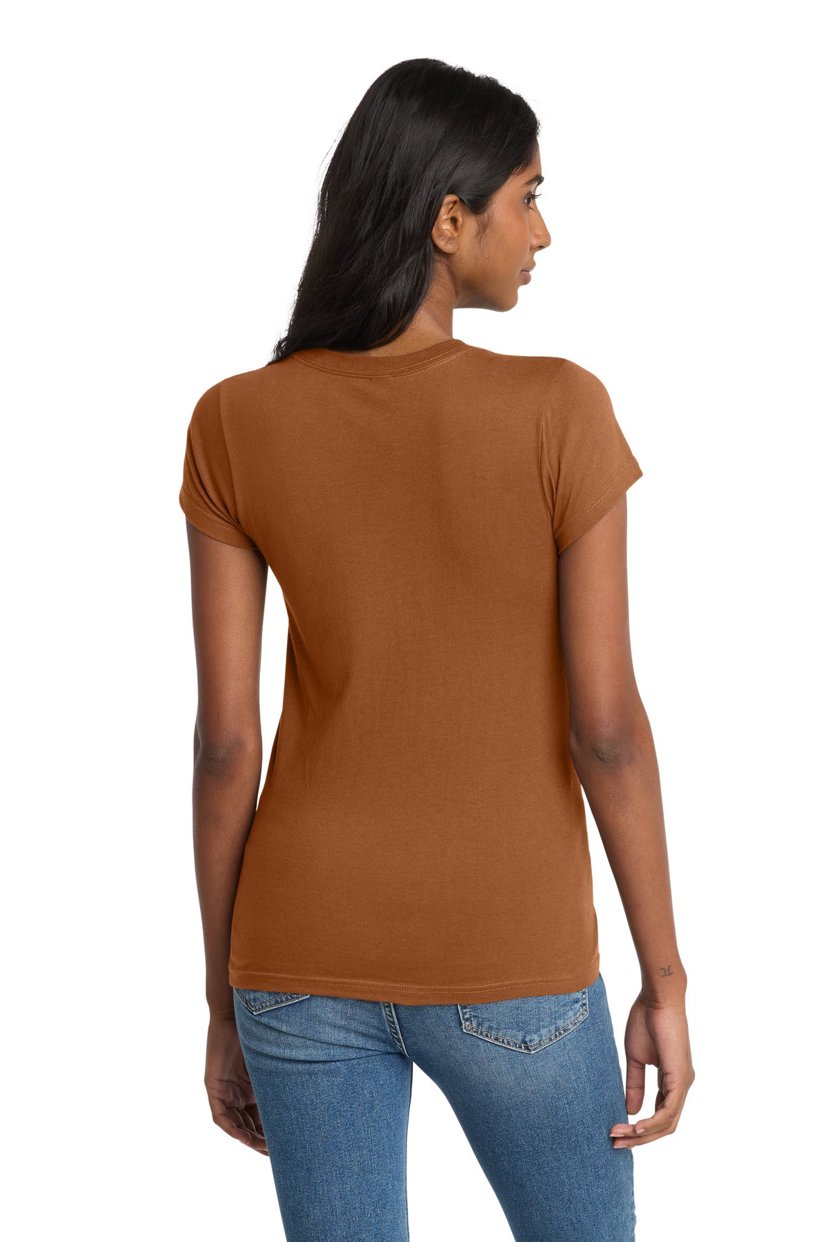 District Women's Fitted The Concert Tee - Burnt Orange