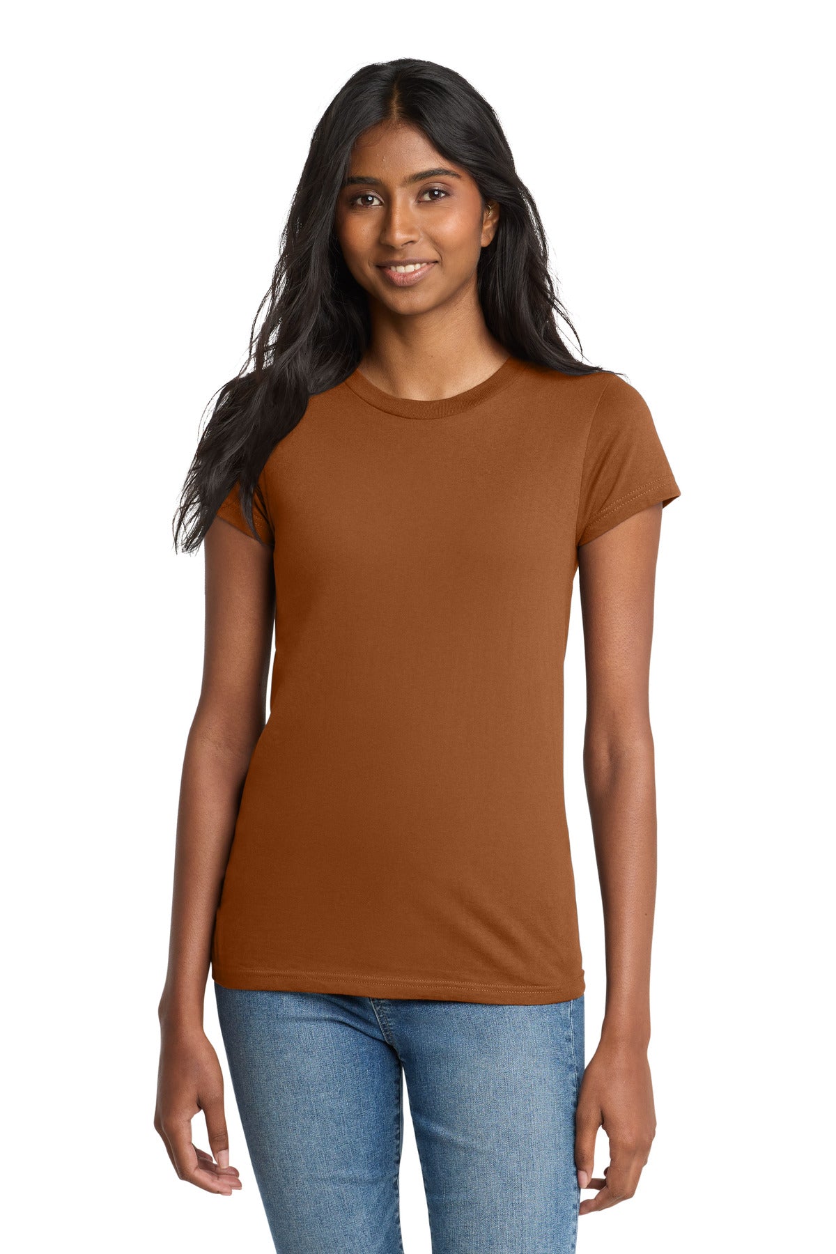 District Women's Fitted The Concert Tee - Burnt Orange