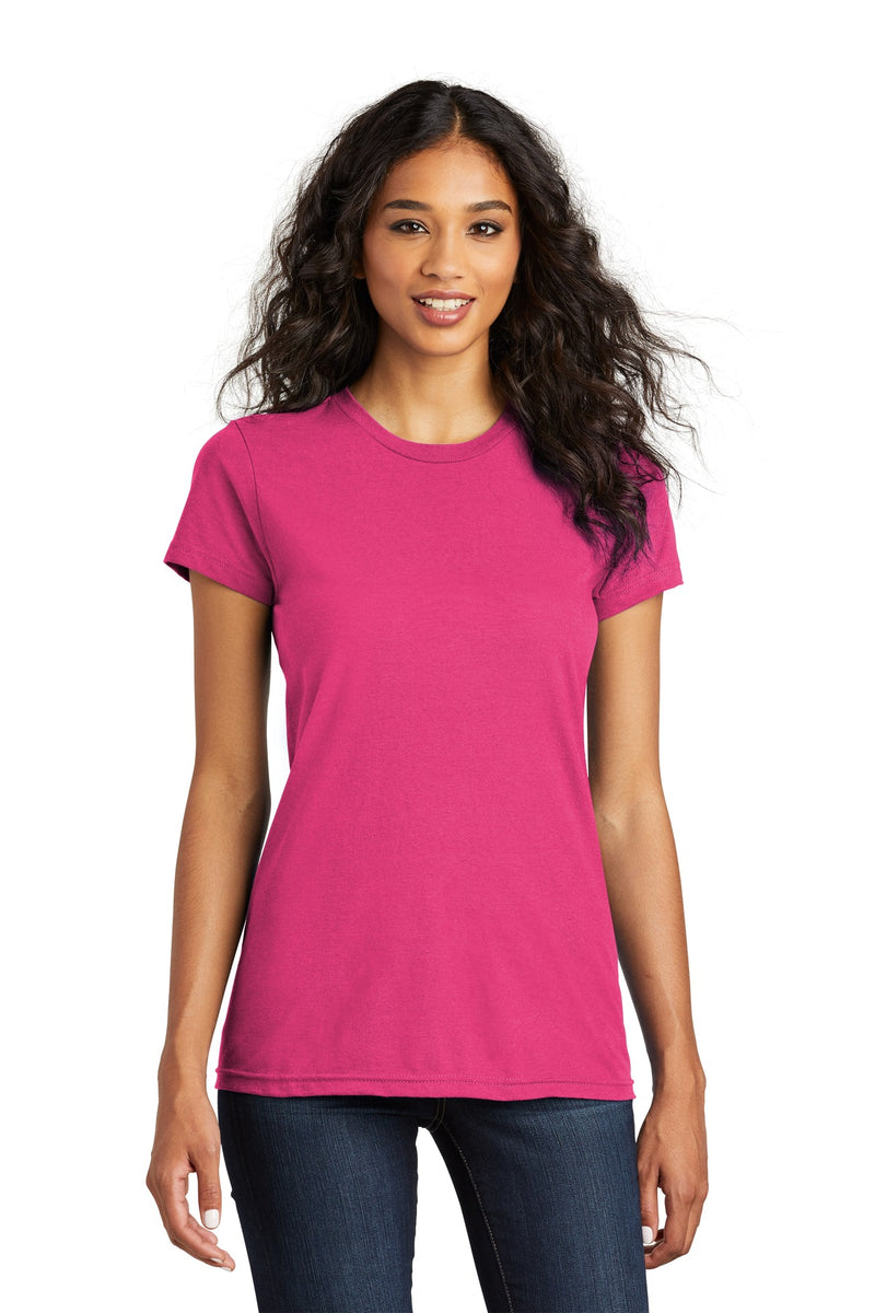 District Women's Fitted The Concert Tee - Dark Fuchsia