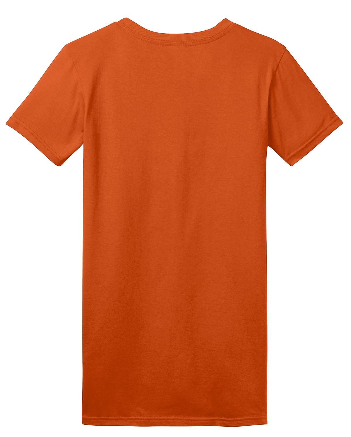 District Women's Fitted The Concert Tee - Deep Orange