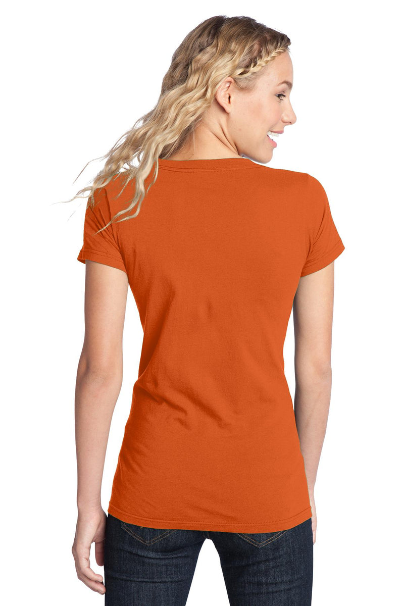 District Women's Fitted The Concert Tee - Deep Orange