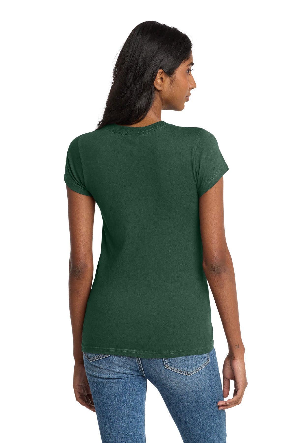 District Women's Fitted The Concert Tee - Forest Green