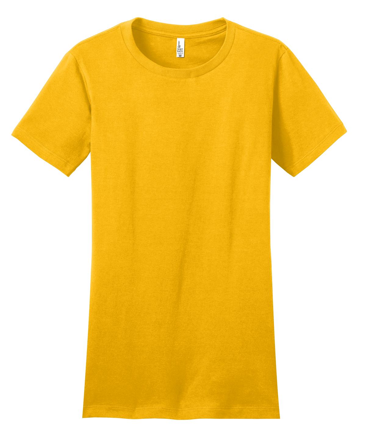 District Women's Fitted The Concert Tee - Gold