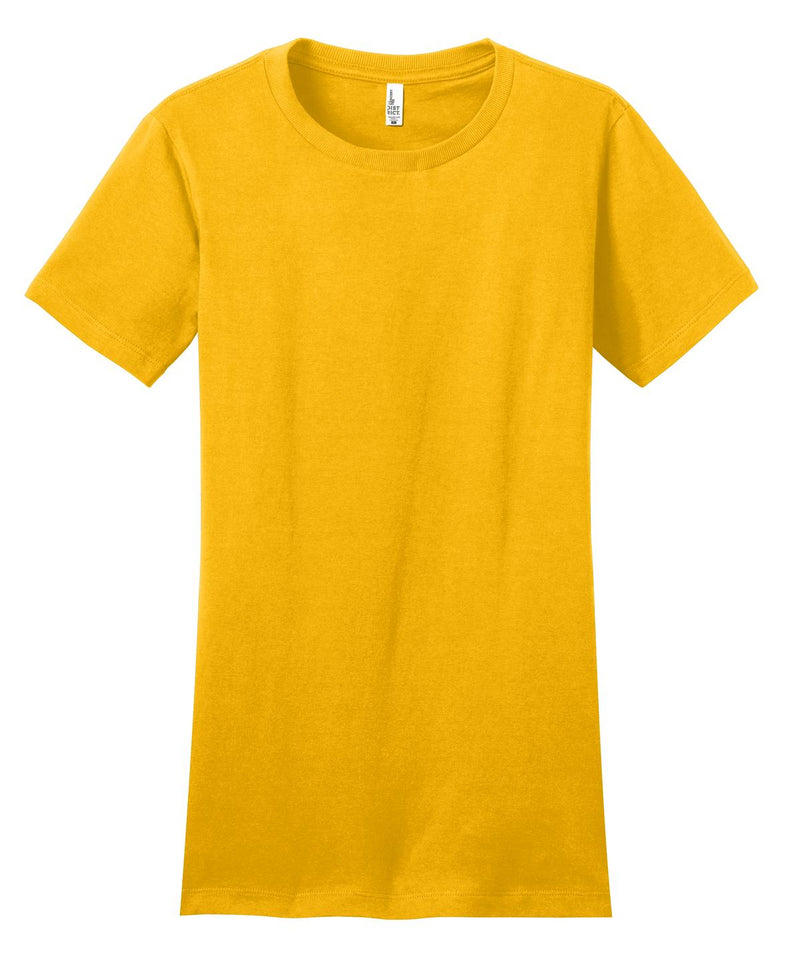District Women's Fitted The Concert Tee - Gold