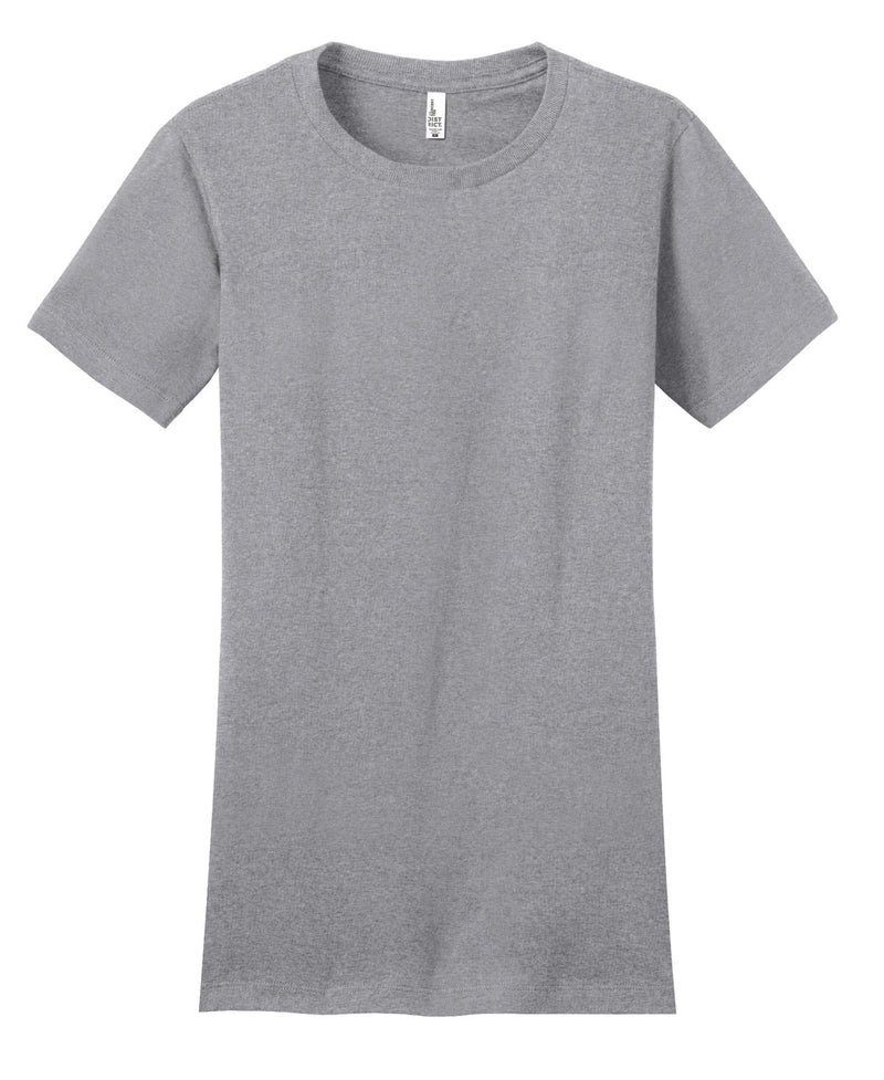 District Women's Fitted The Concert Tee - Heather Grey