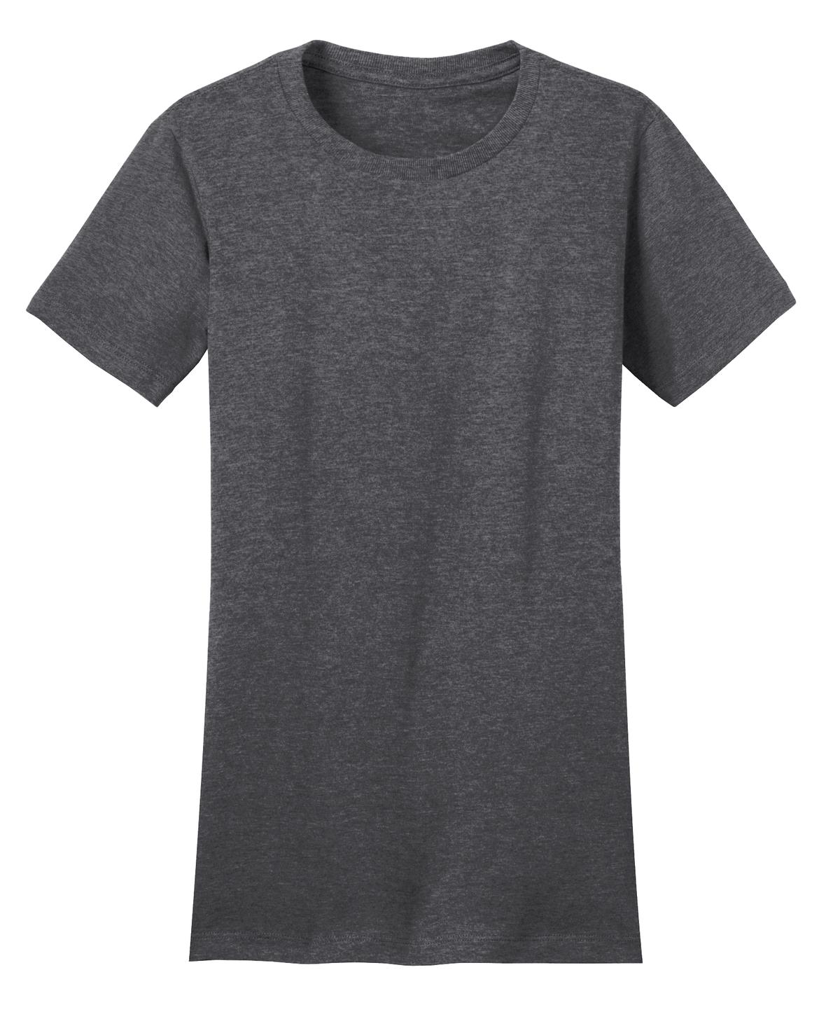 District Women's Fitted The Concert Tee - Heathered Charcoal