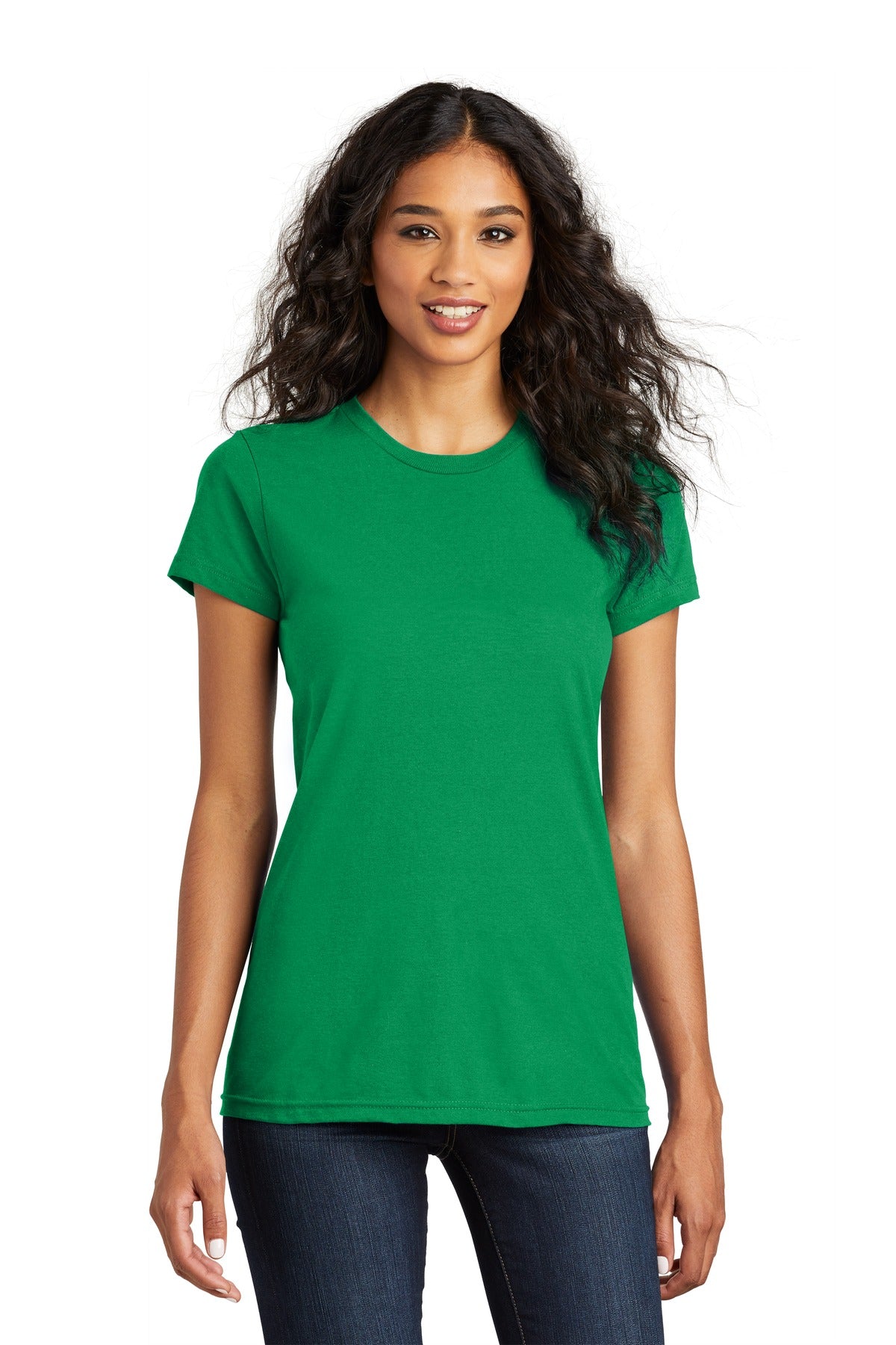 District Women's Fitted The Concert Tee - Kelly Green