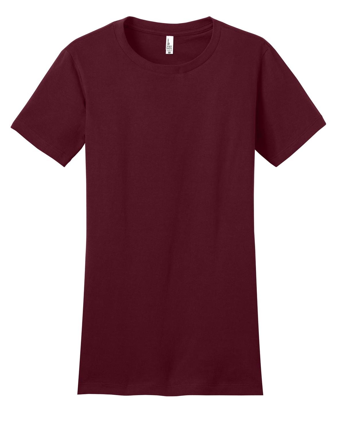 District Women's Fitted The Concert Tee - Maroon